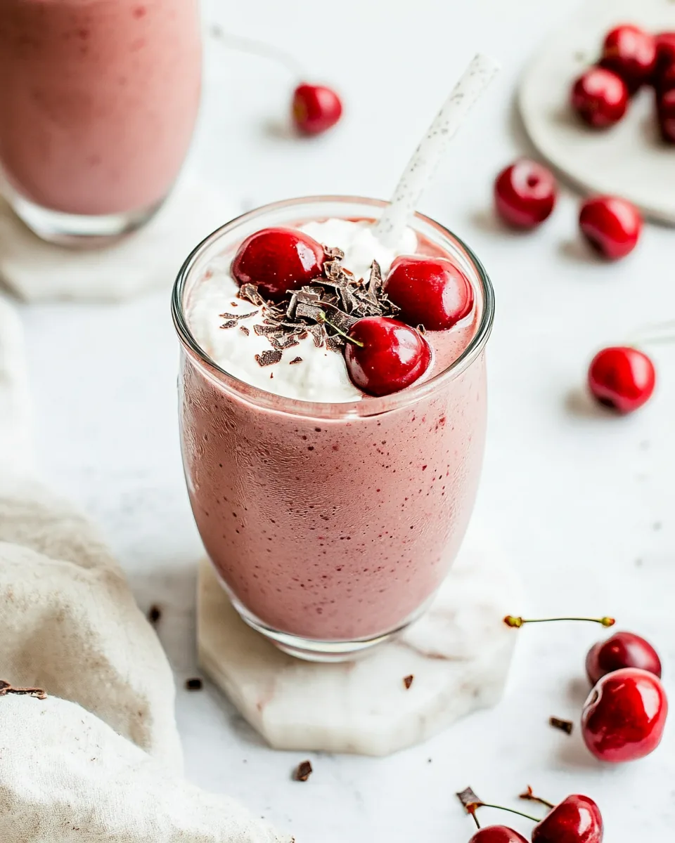Seriously Luscious Chocolate Cherry Smoothie