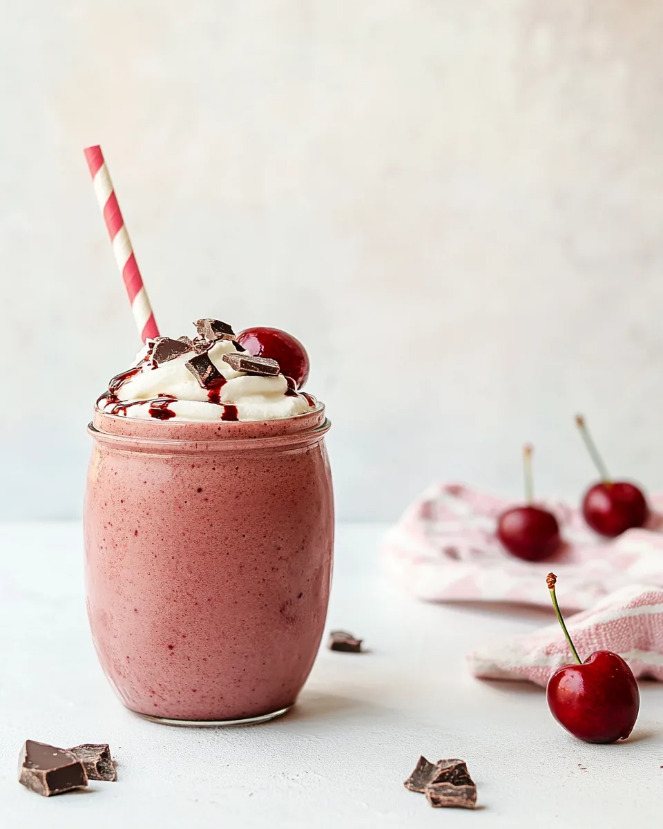 Seriously Luscious Chocolate Cherry Smoothie