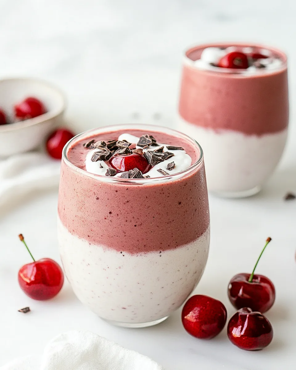Seriously Luscious Chocolate Cherry Smoothie