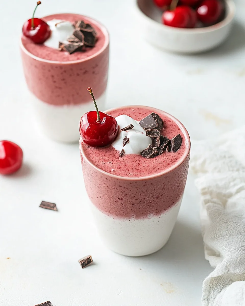 Seriously Luscious Chocolate Cherry Smoothie