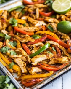 Sheet Pan Chicken Fajitas