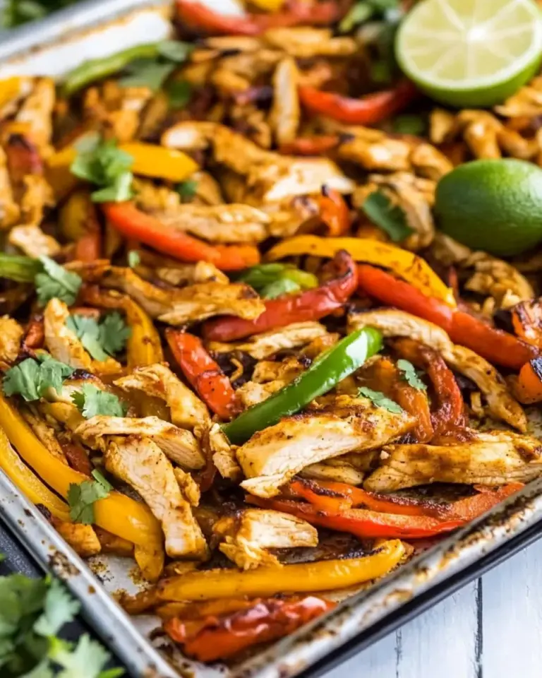 Sheet Pan Chicken Fajitas