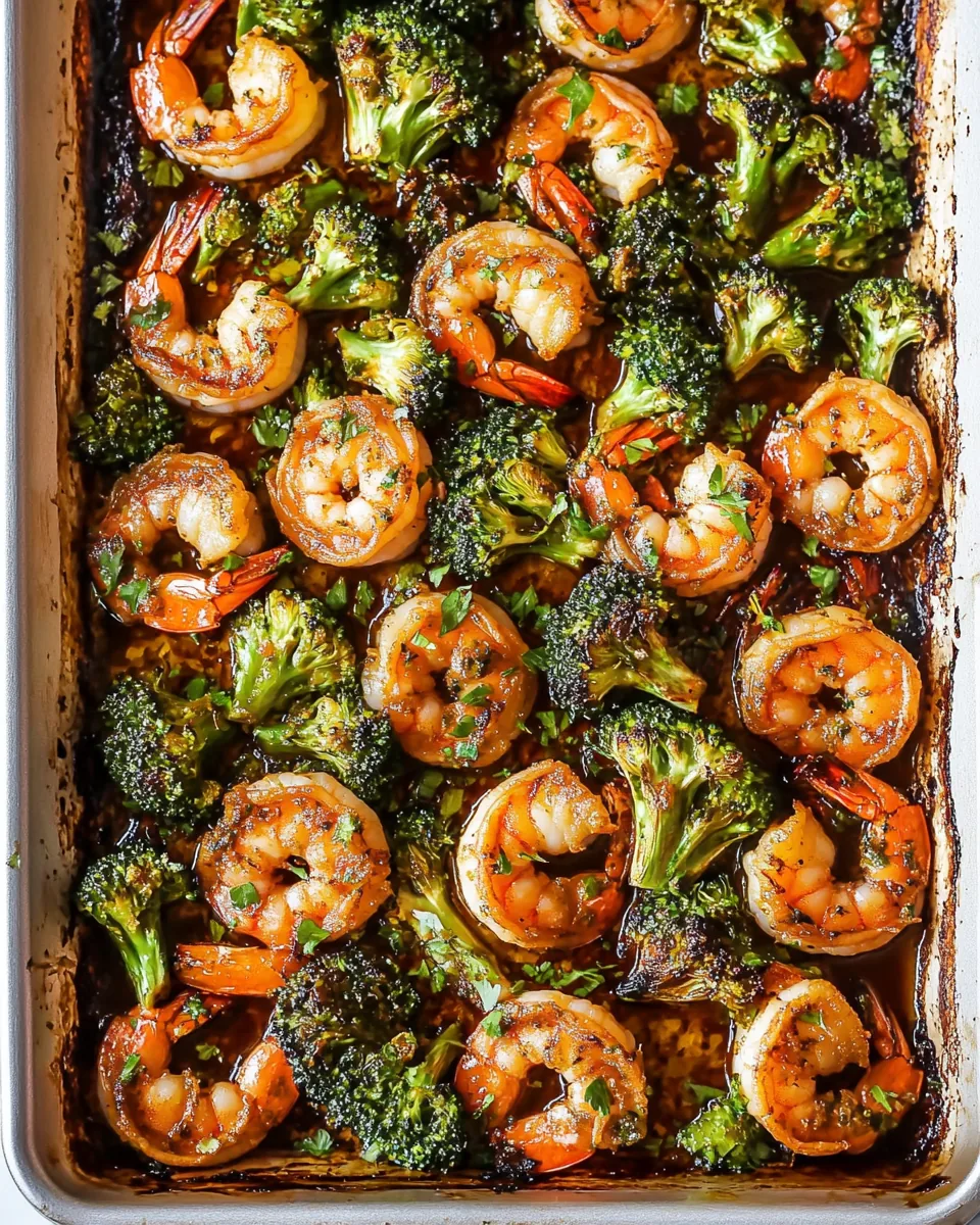Sheet Pan Shrimp and Broccoli