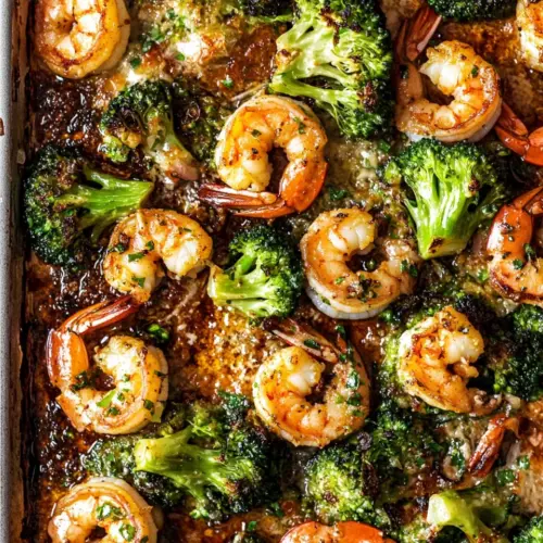 Sheet Pan Shrimp and Broccoli