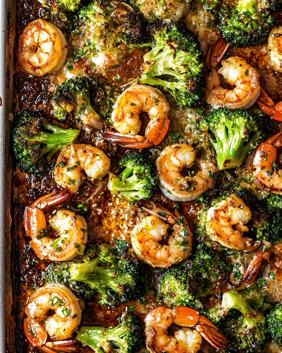 Sheet Pan Shrimp and Broccoli