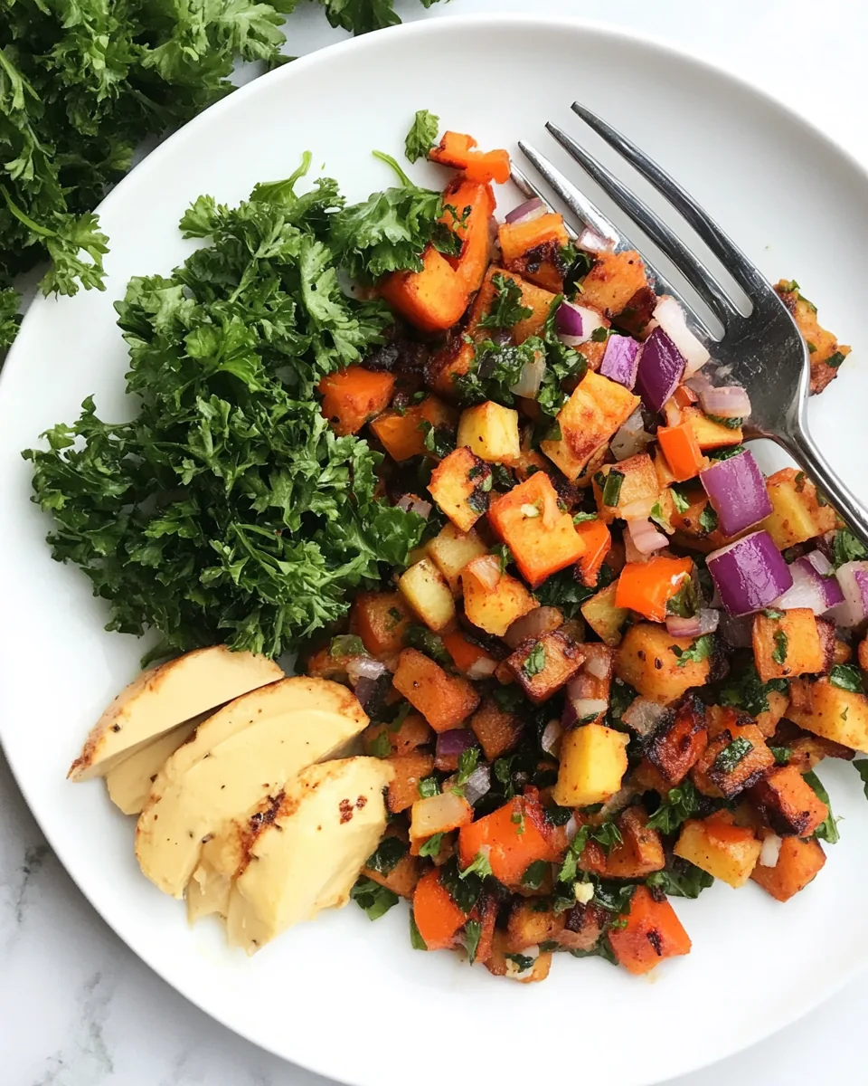 Sheet Pan Vegetarian Breakfast Hash