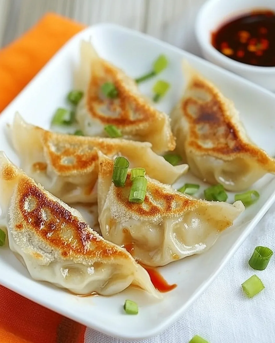 Simple Pan Seared Dumplings