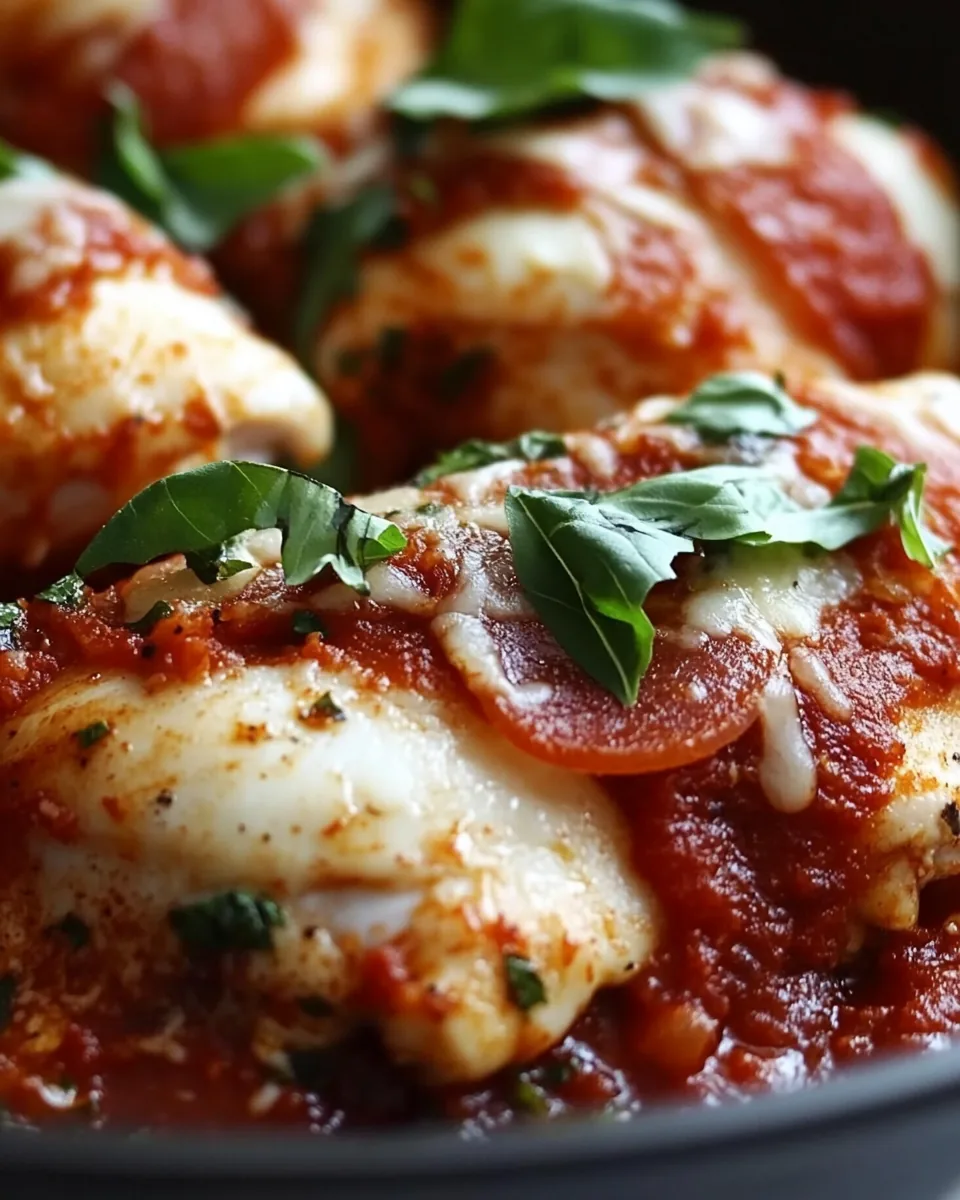 Skillet Chicken with Spicy Pepperoni Sauce