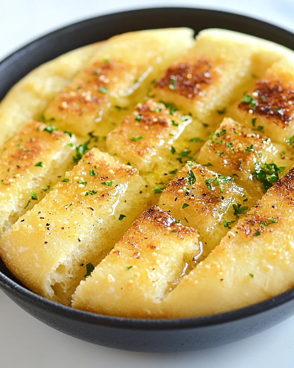 Skillet Garlic Bread