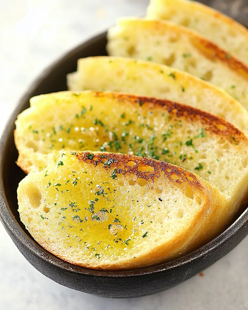 Skillet Garlic Bread