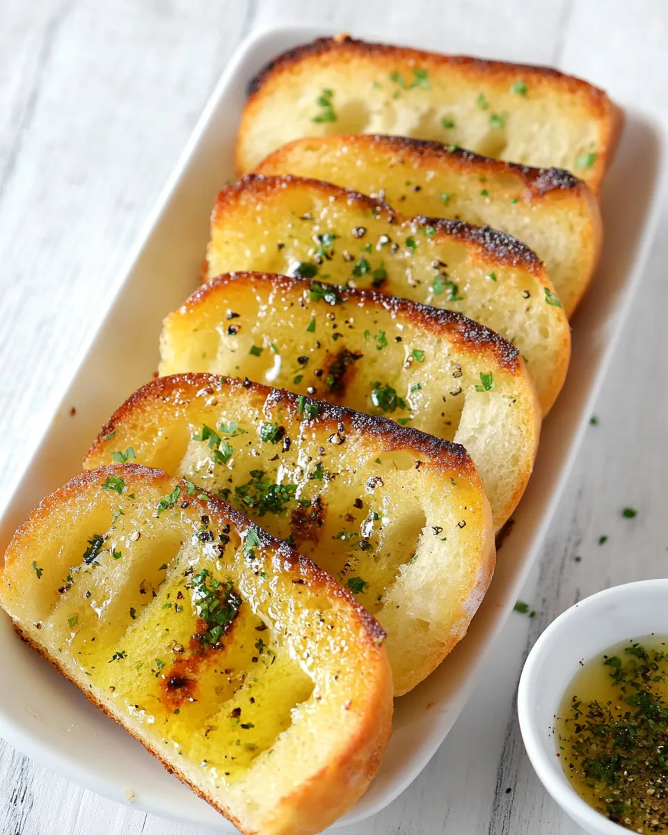 Skillet Garlic Bread