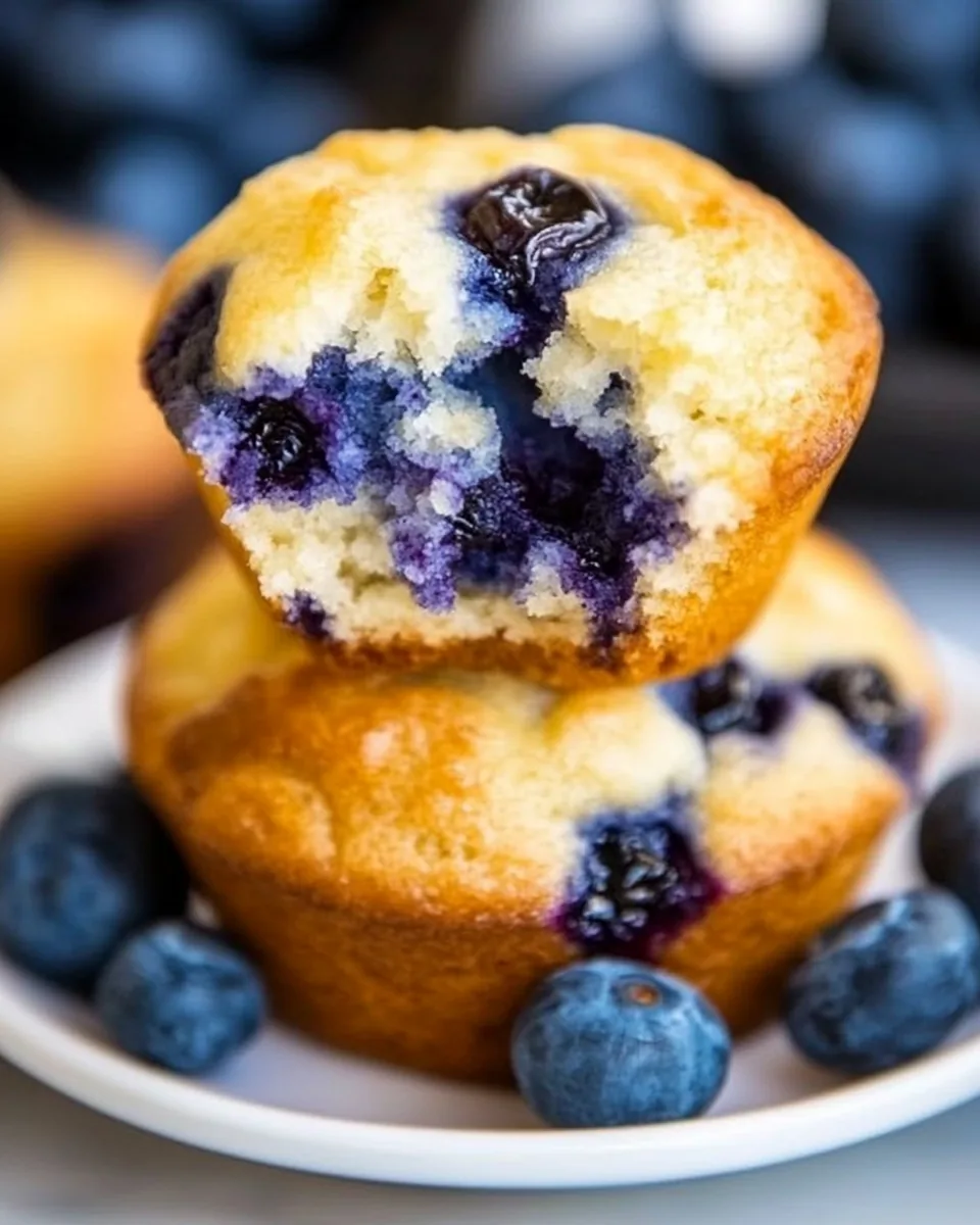 Skinny Blueberry Muffins
