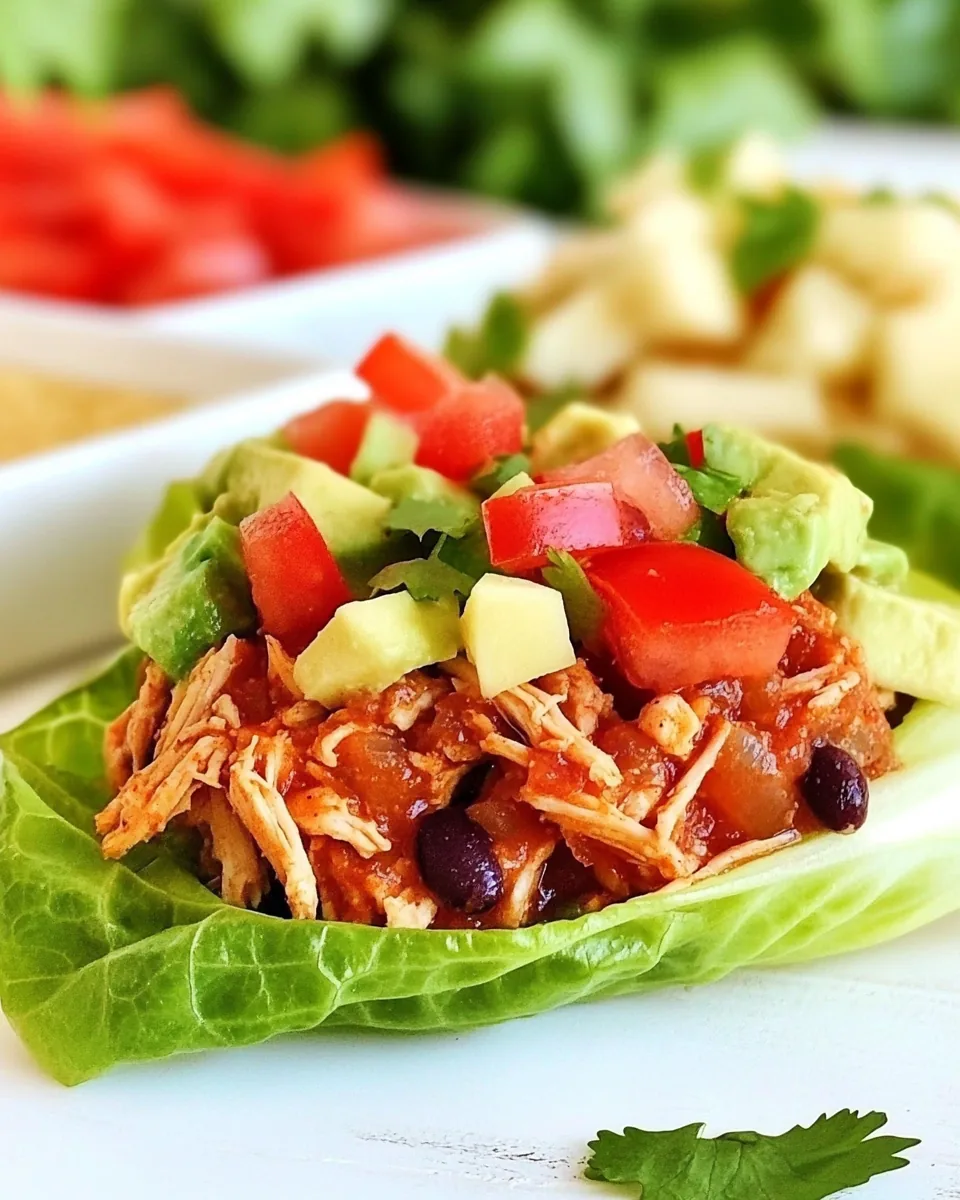 Slow Cooker Tex Mex Lettuce Wraps
