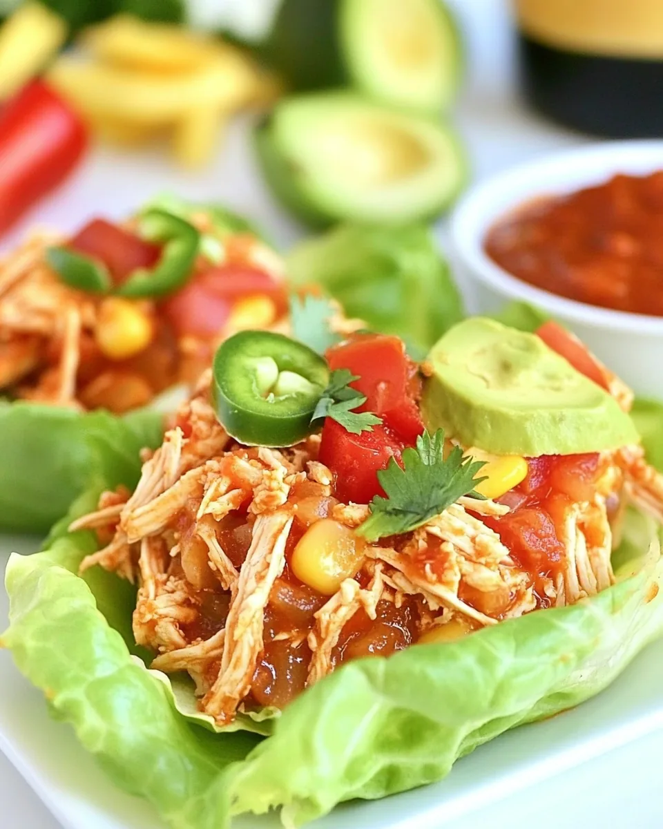 Slow Cooker Tex Mex Lettuce Wraps