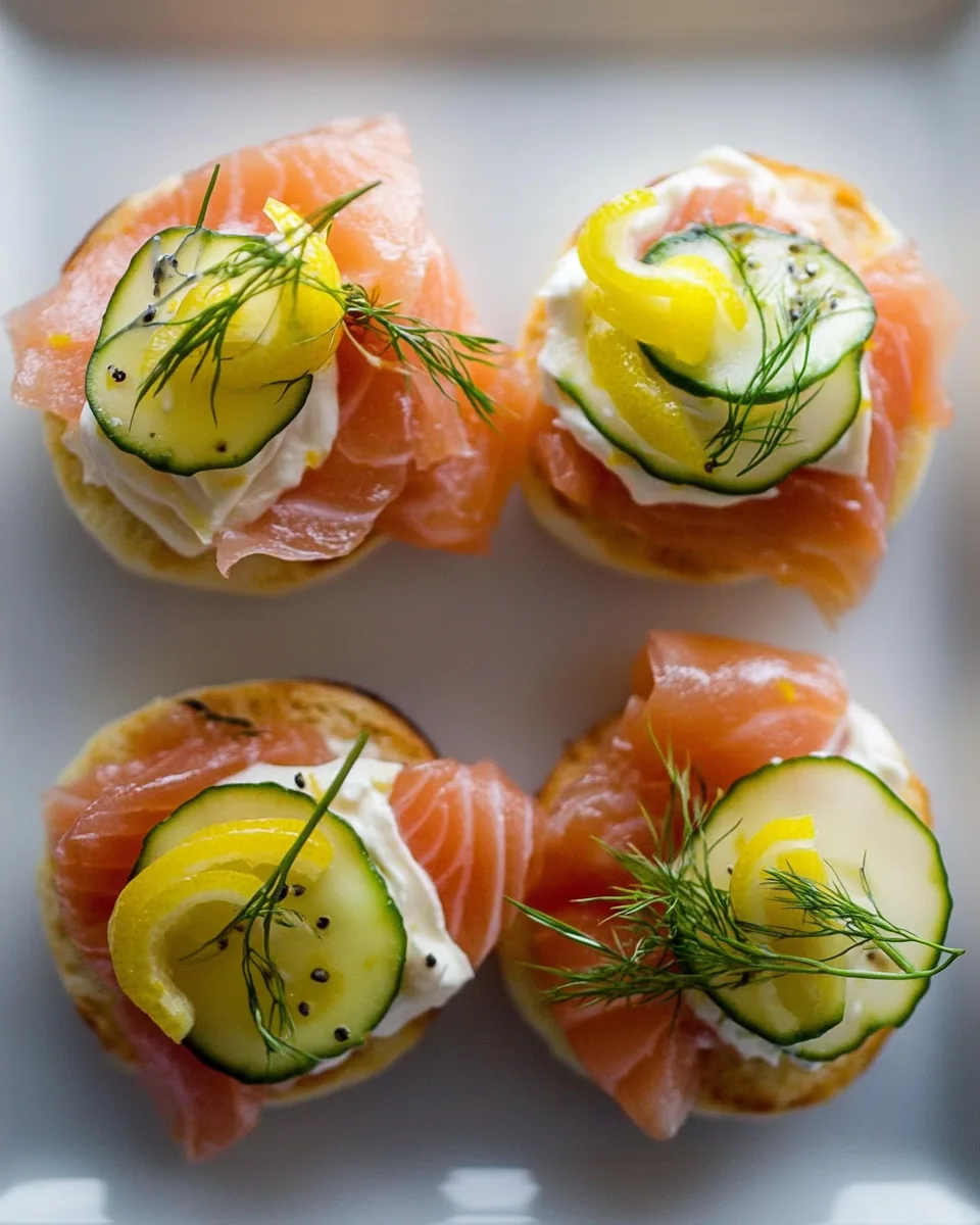 Smoked Salmon Canapes