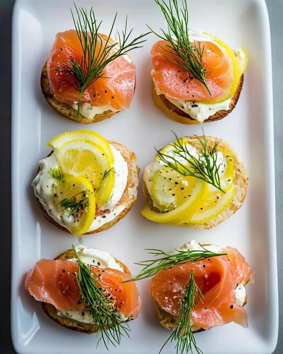Smoked Salmon Canapes