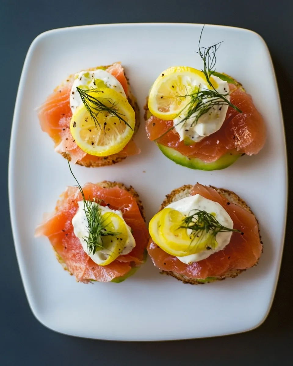 Smoked Salmon Canapes