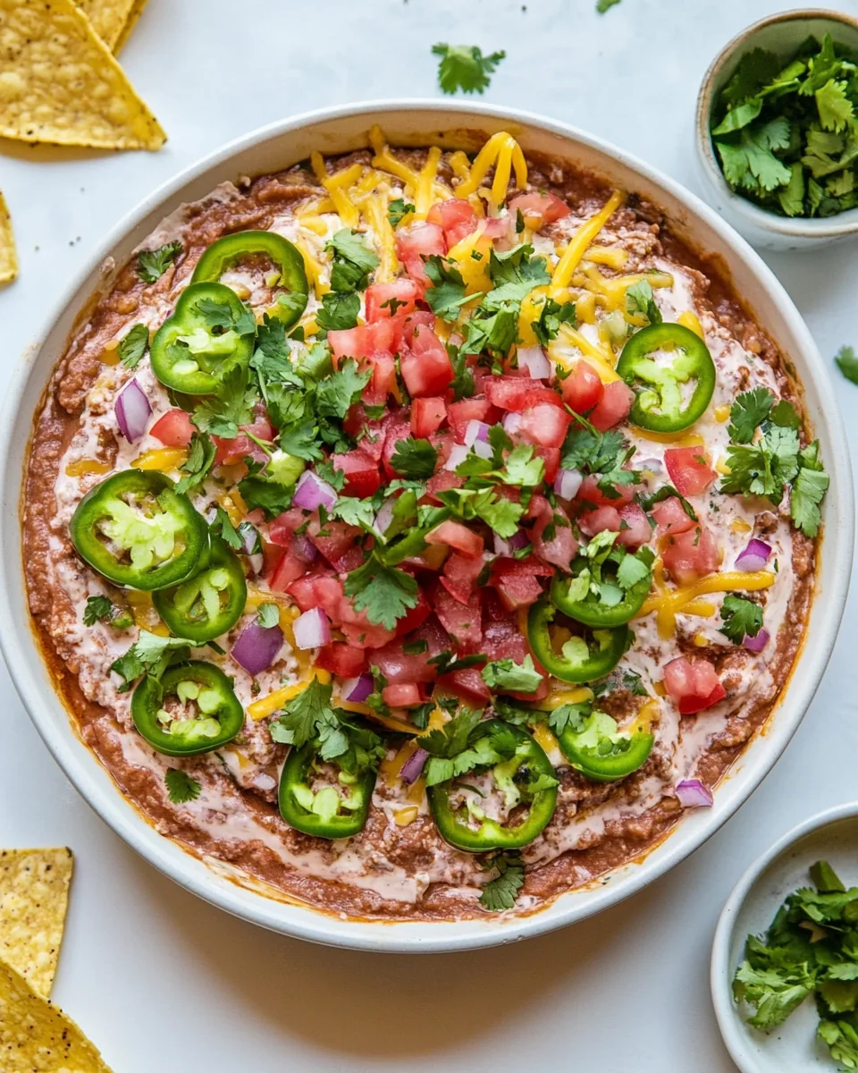 Smoky Chipotle Layered Taco Dip