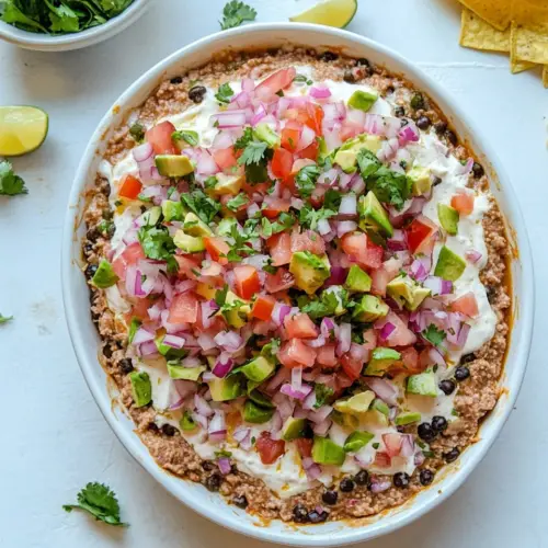 Smoky Chipotle Layered Taco Dip
