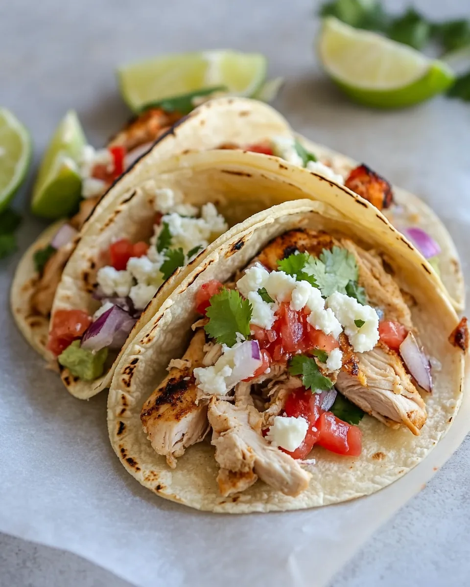 Smoky Roasted Chicken Tacos