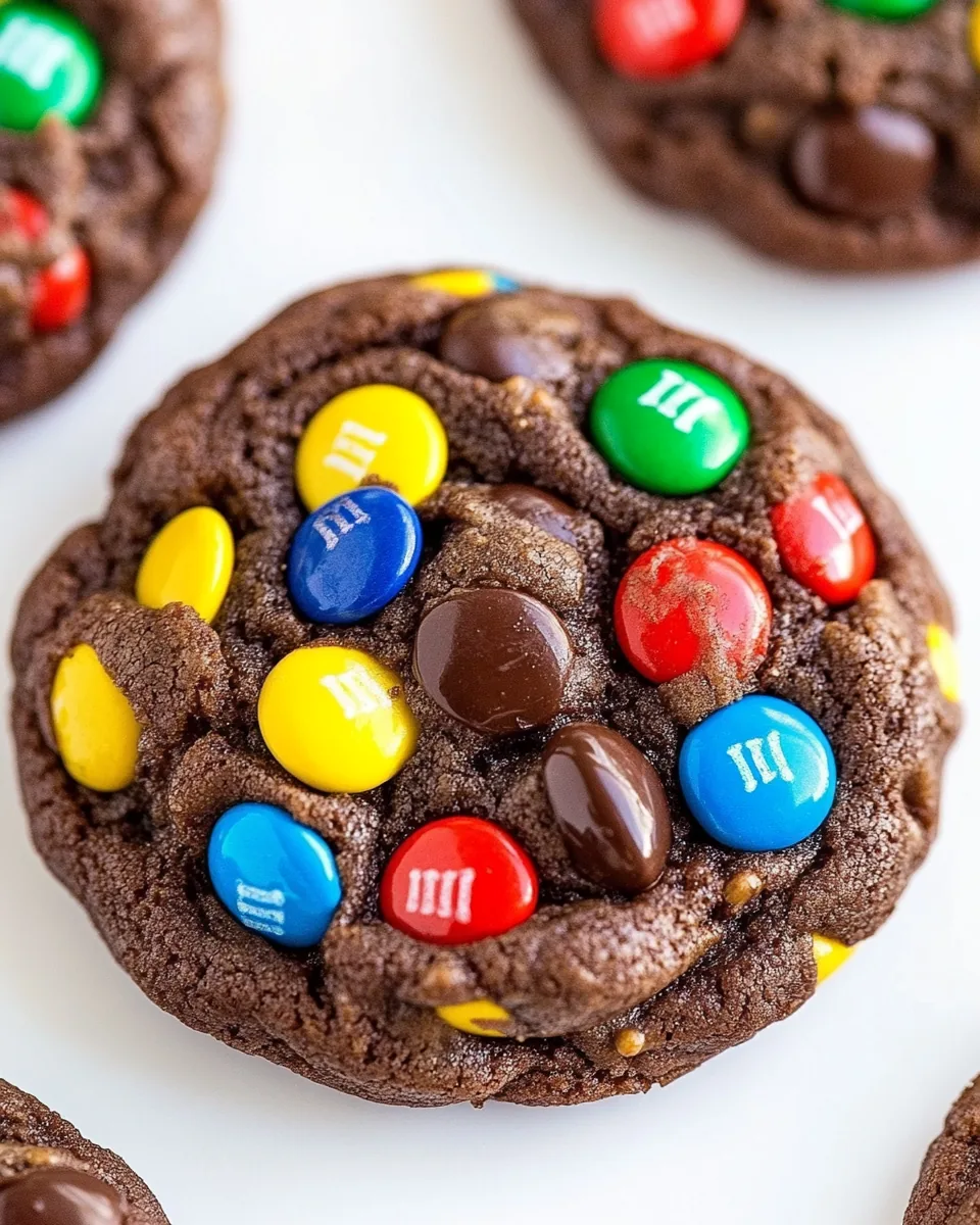 Soft Batch Chocolate M&M Cookies