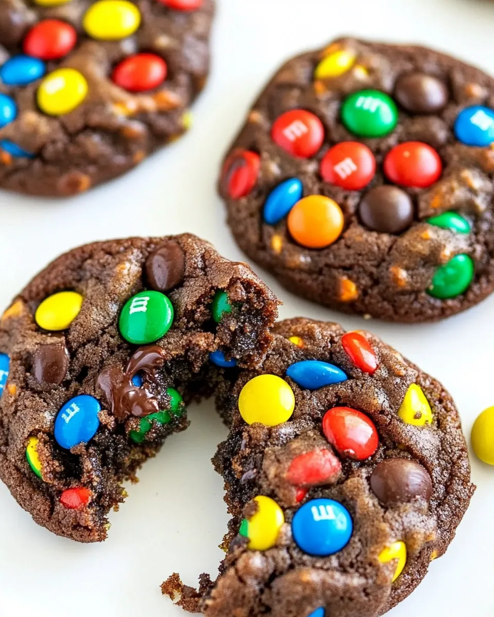 Soft Batch Chocolate M&M Cookies