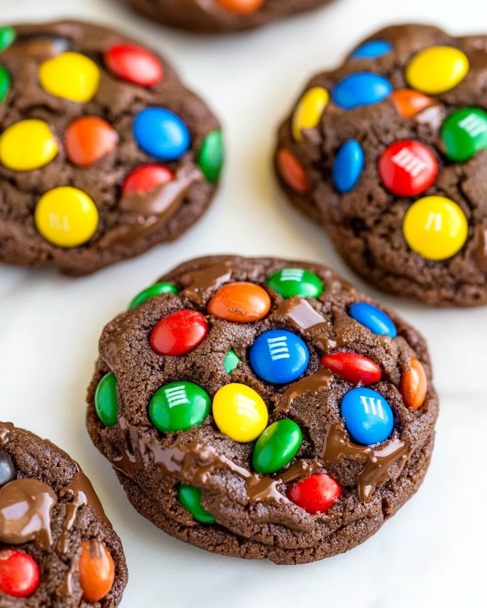 Soft Batch Chocolate M&M Cookies