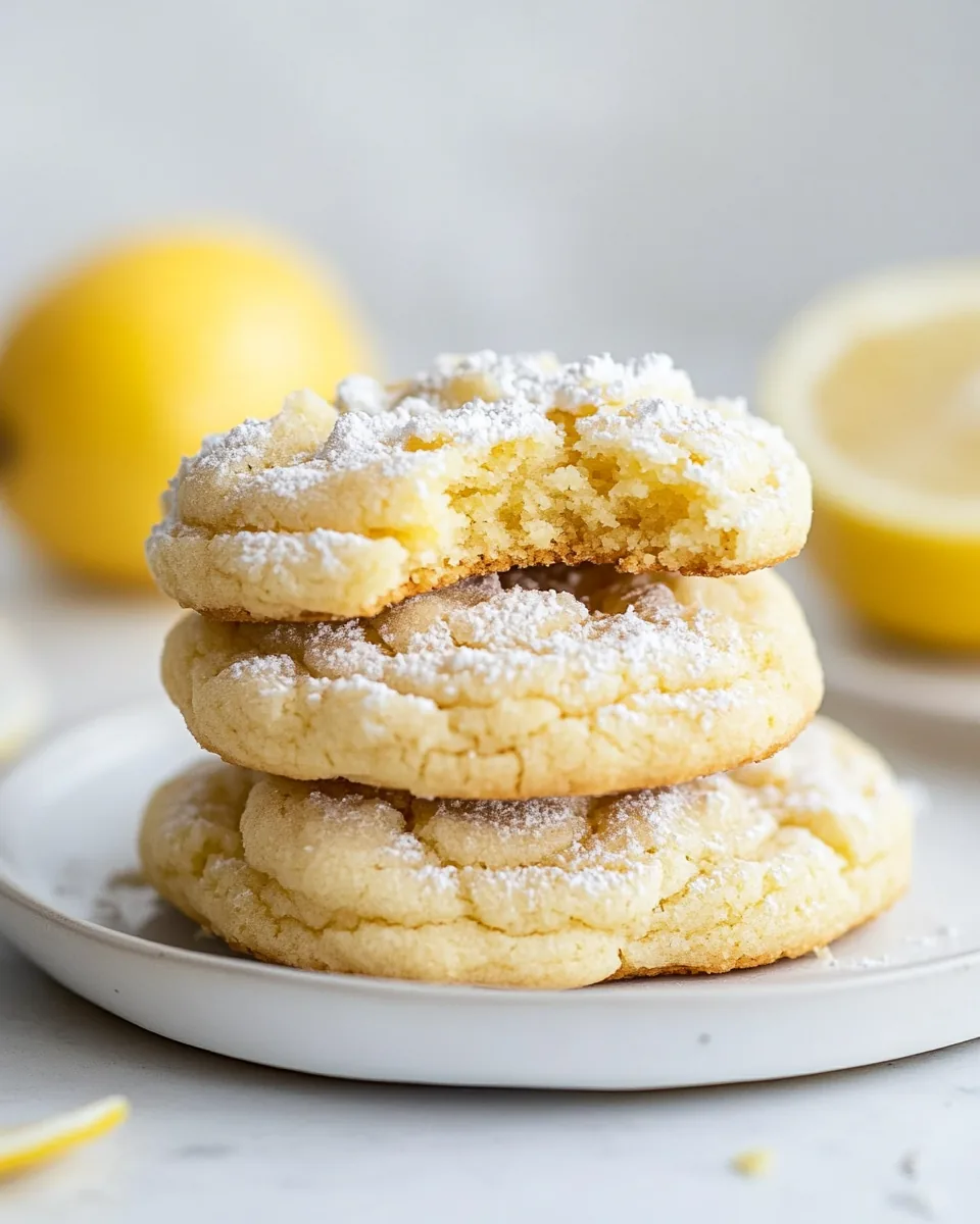 Soft Lemon Cake Mix Cookies