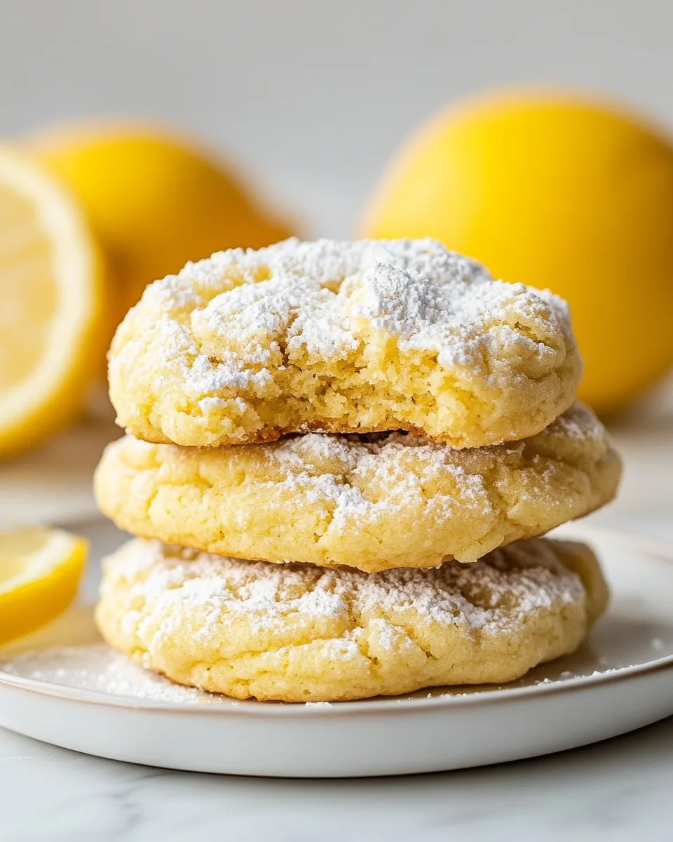 Soft Lemon Cake Mix Cookies
