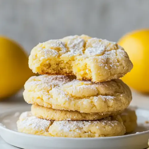 Soft Lemon Cake Mix Cookies