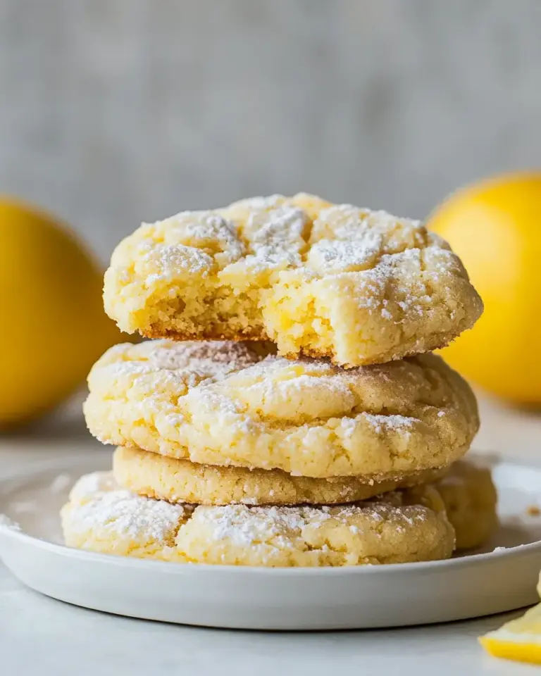 Soft Lemon Cake Mix Cookies