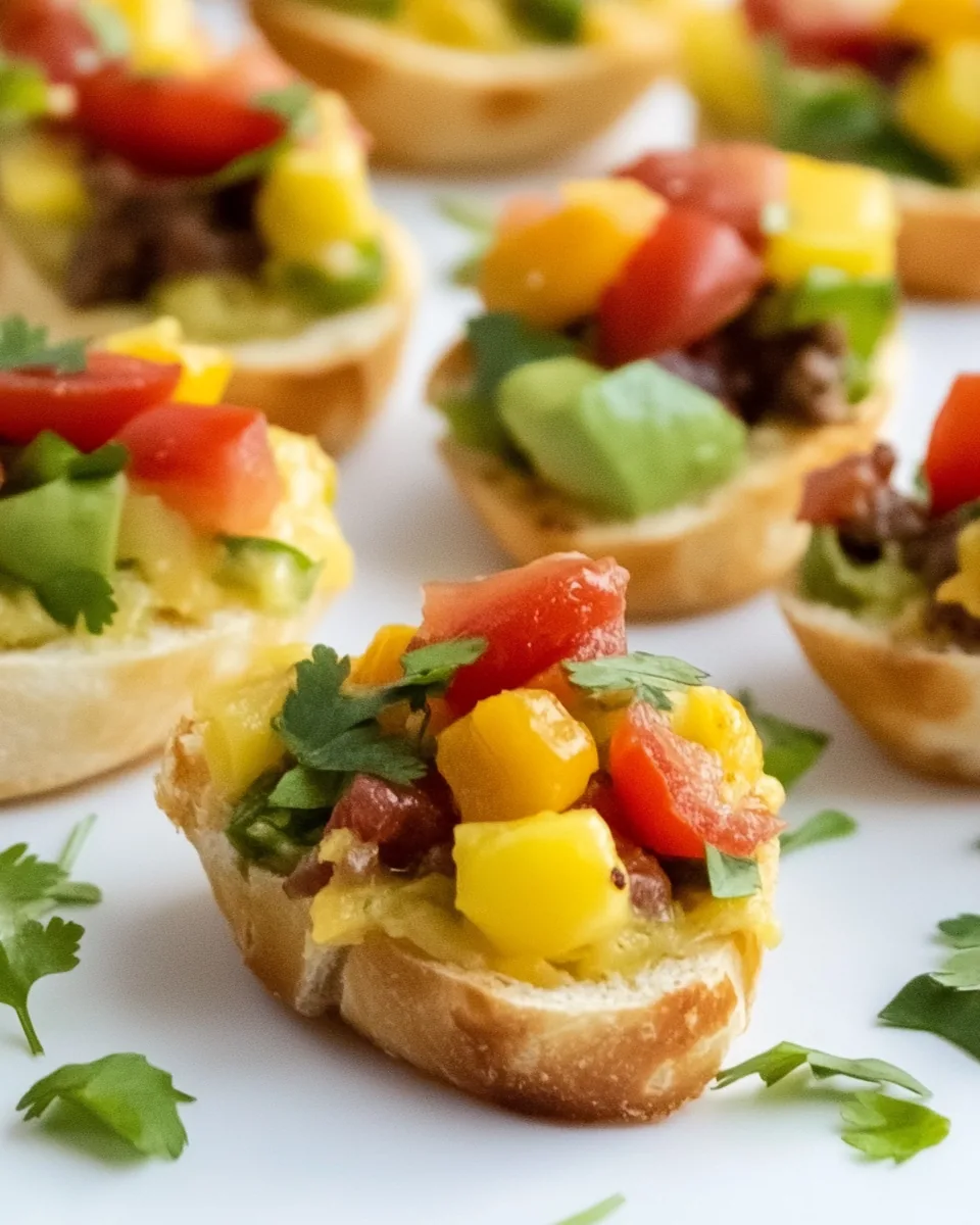 Southwestern Bruschetta Bites