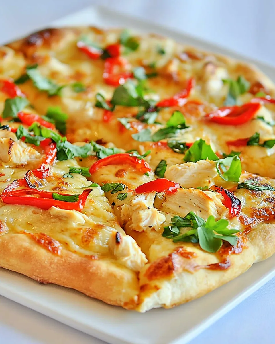 Spicy Chicken and Pepper Jack Pizza