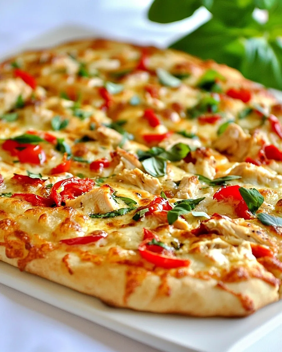Spicy Chicken and Pepper Jack Pizza