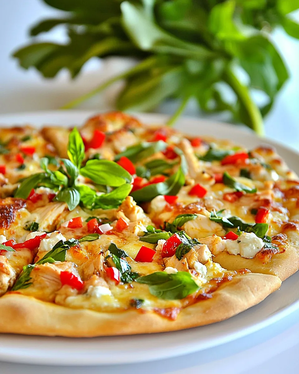 Spicy Chicken and Pepper Jack Pizza