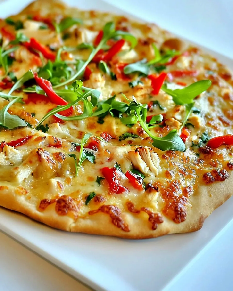 Spicy Chicken and Pepper Jack Pizza