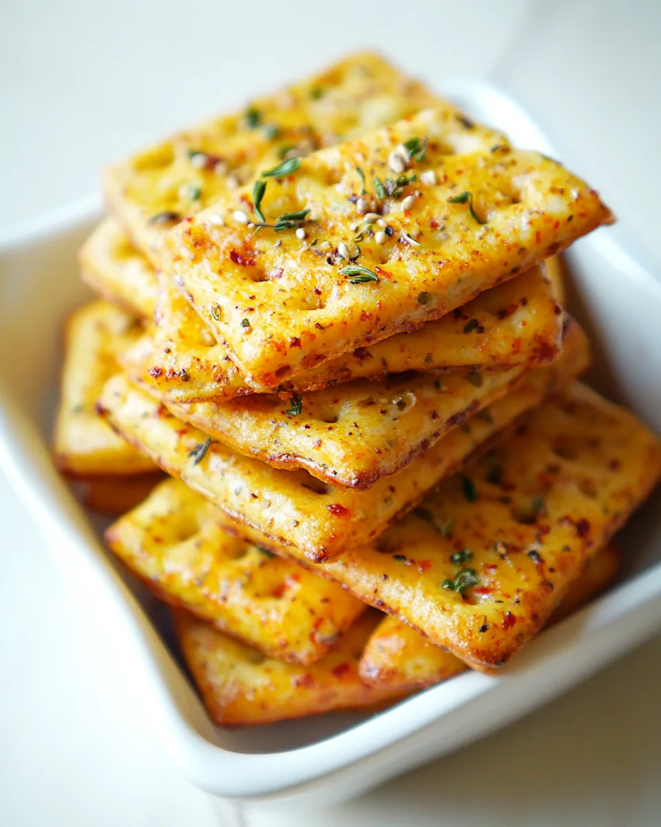 Spicy Whole Grain Crackers