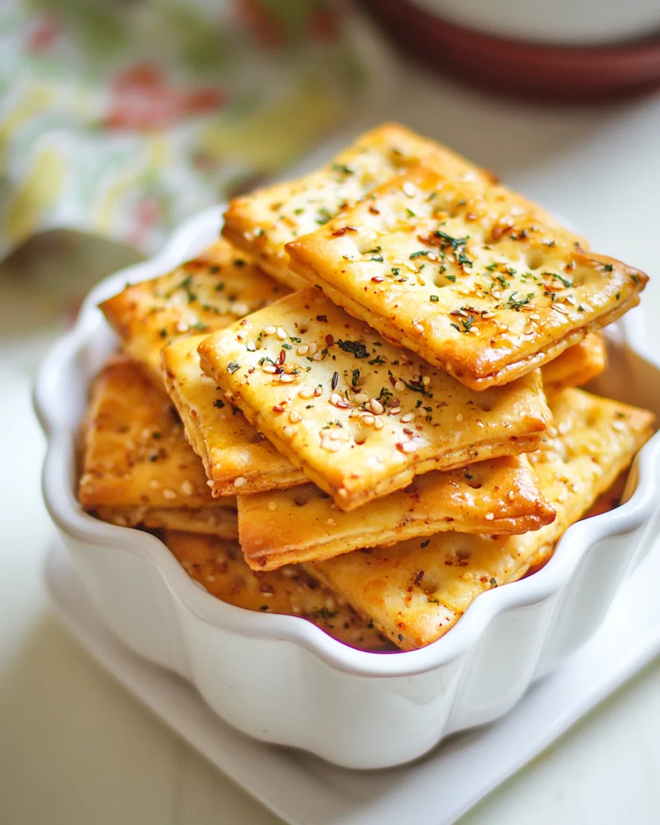 Spicy Whole Grain Crackers