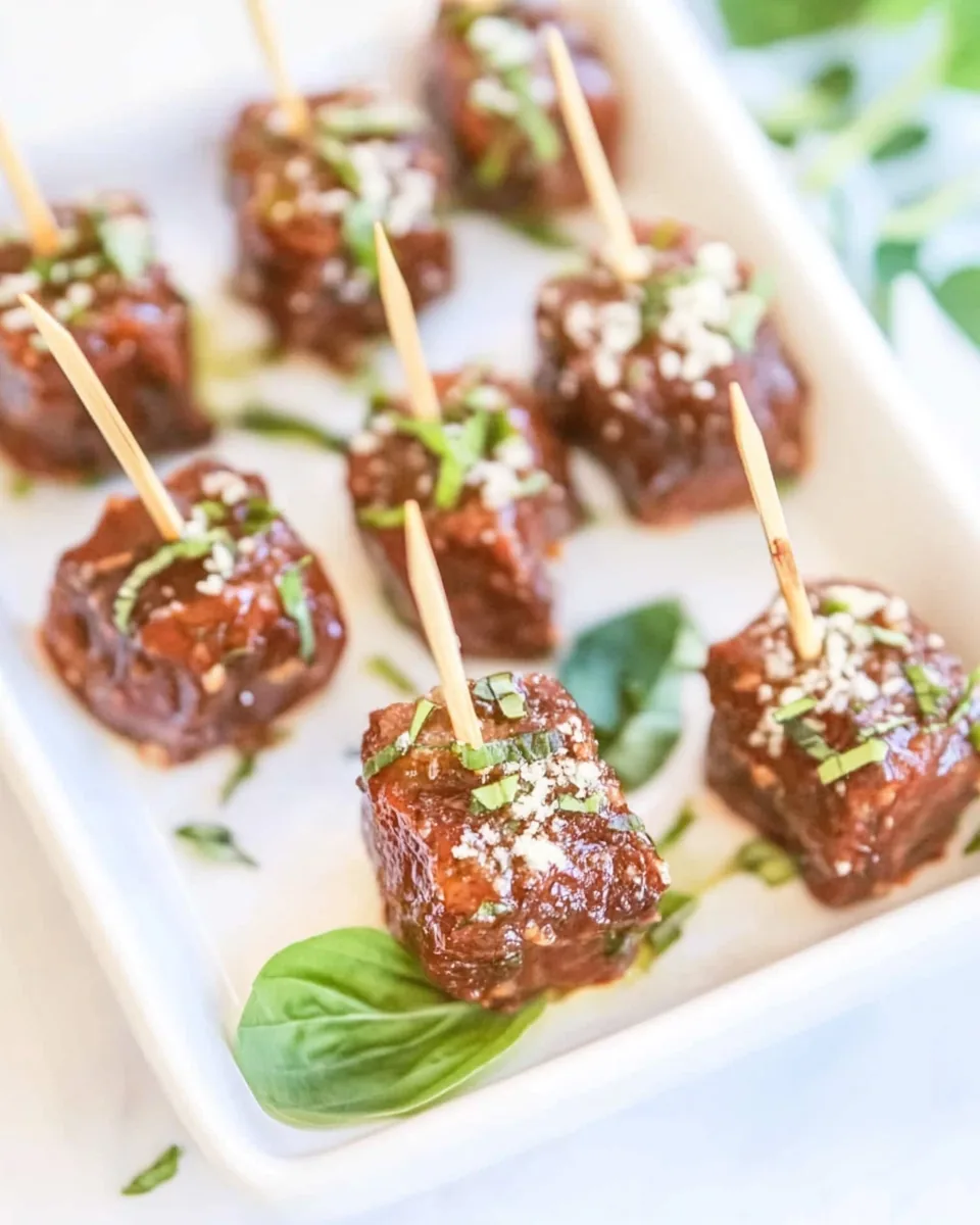 Steak Bites with Parmesan Cheese