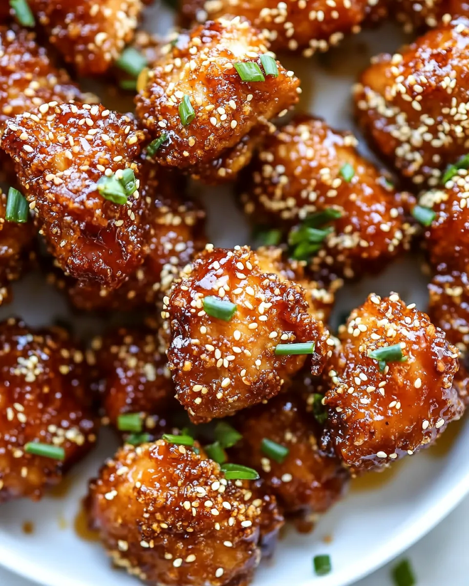 Sticky Honey Sriracha Chicken Bites
