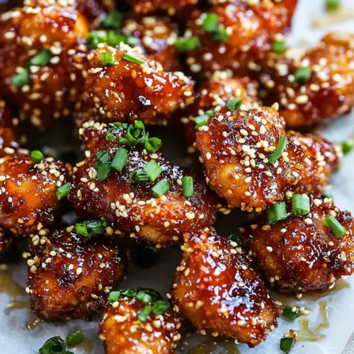 Sticky Honey Sriracha Chicken Bites