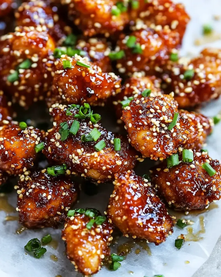 Sticky Honey Sriracha Chicken Bites