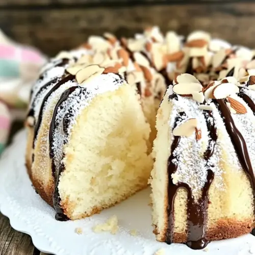 Super Easy Almond Joy Pound Cake
