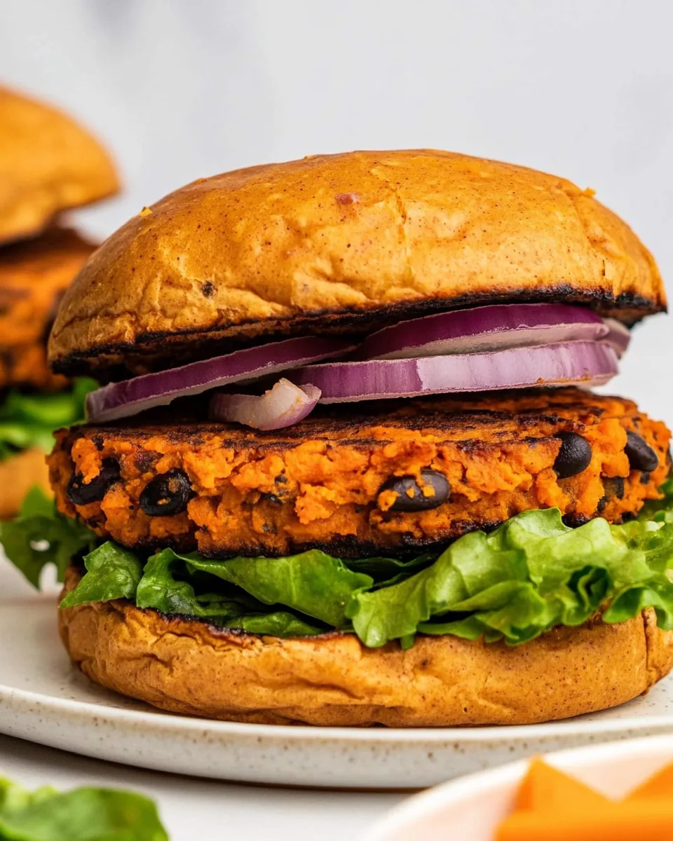Sweet Potato Black Bean Burgers