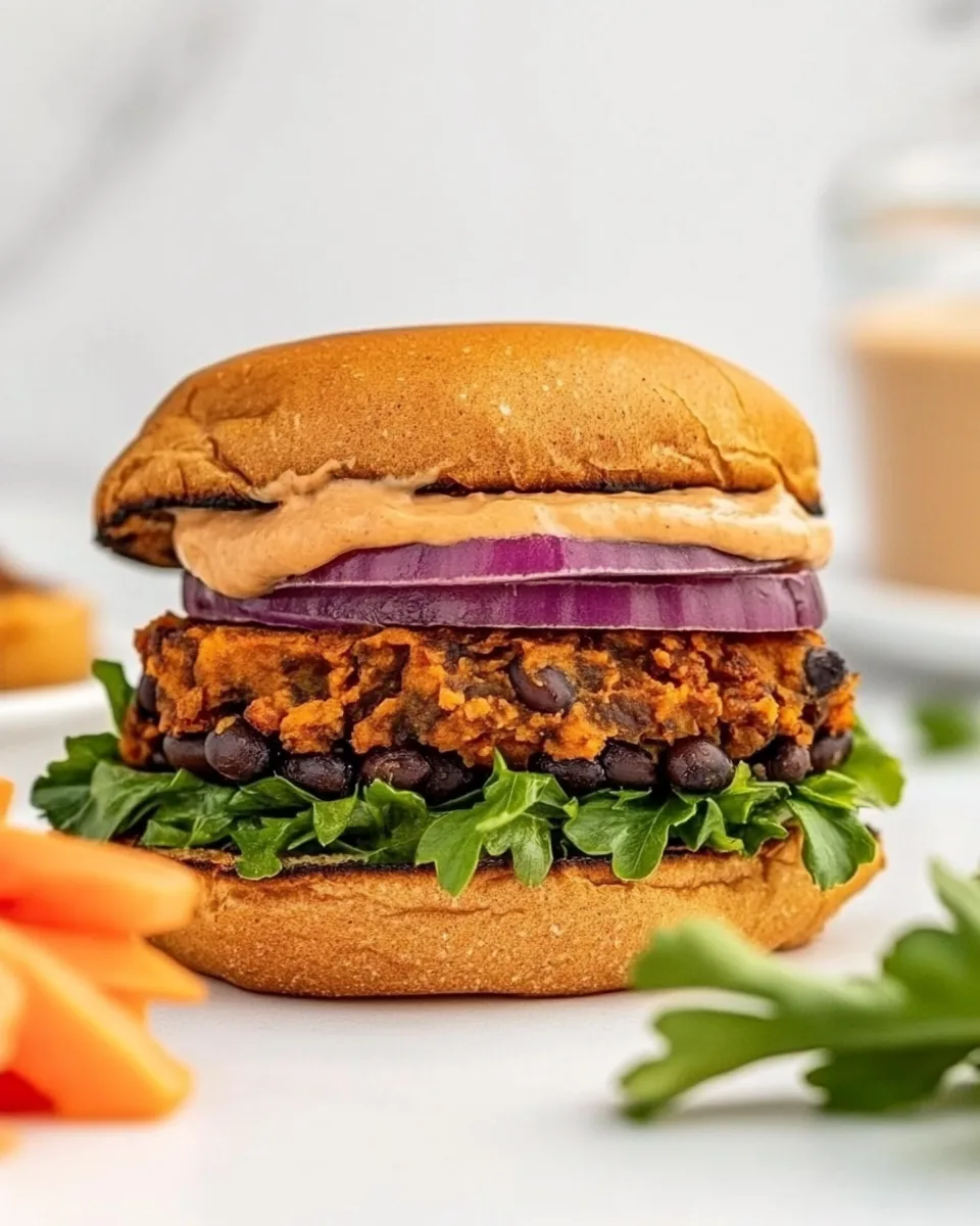 Sweet Potato Black Bean Burgers