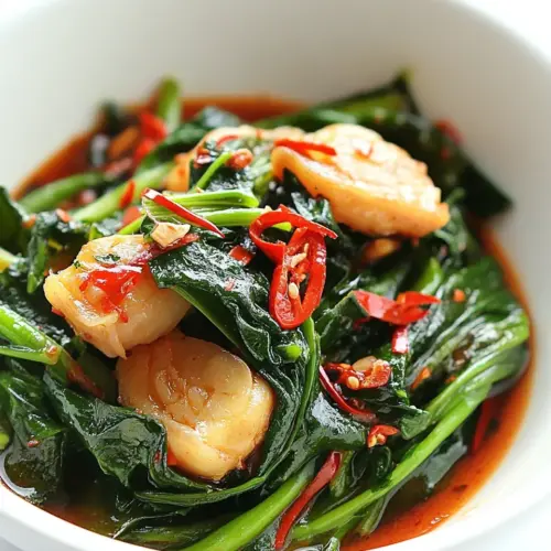 Sweet Potato Leaves with Sambal