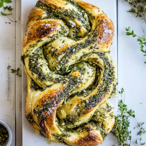 Swirled Garlic Herb Bread