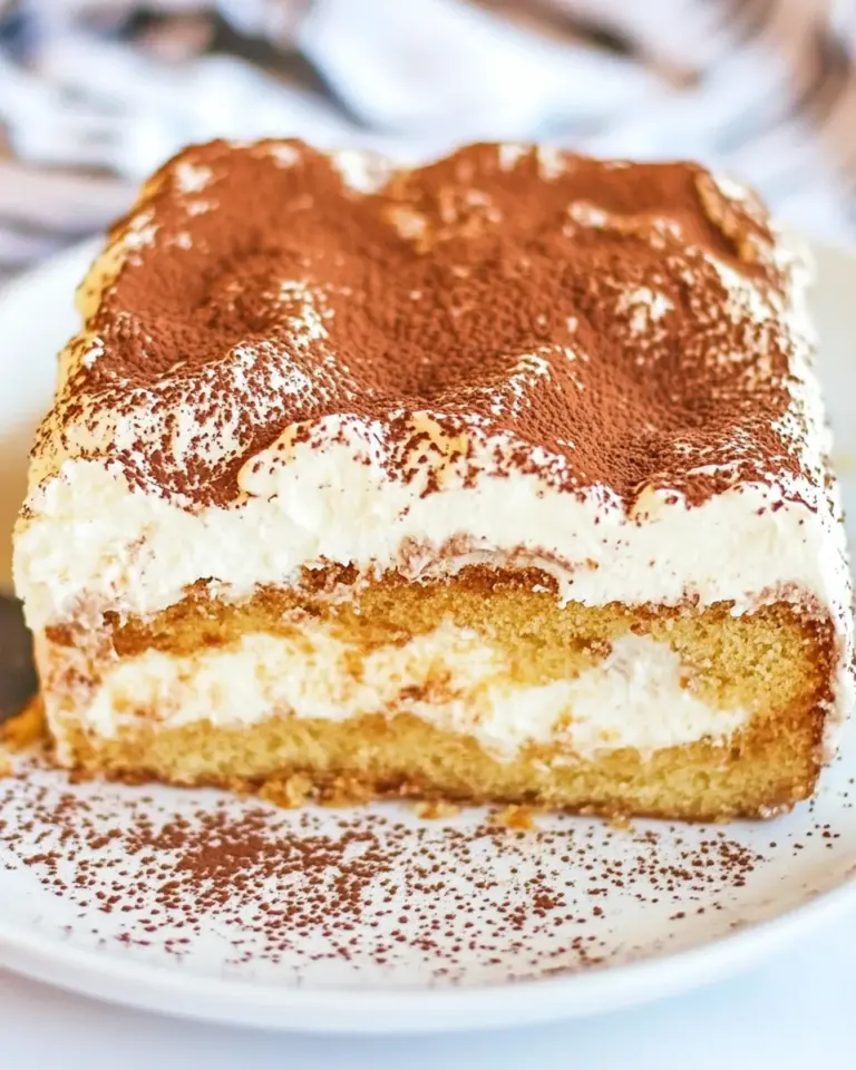 Tiramisu Poke Cake