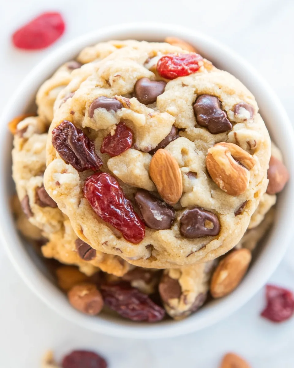 Trail Mix Protein Bar Cookies
