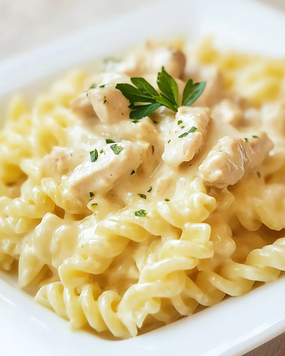 Triple Cheddar Chicken Pasta